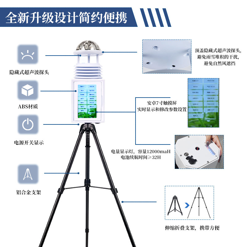 應急救援便攜式氣象站